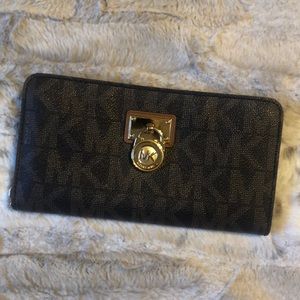 MK large monogram wallet